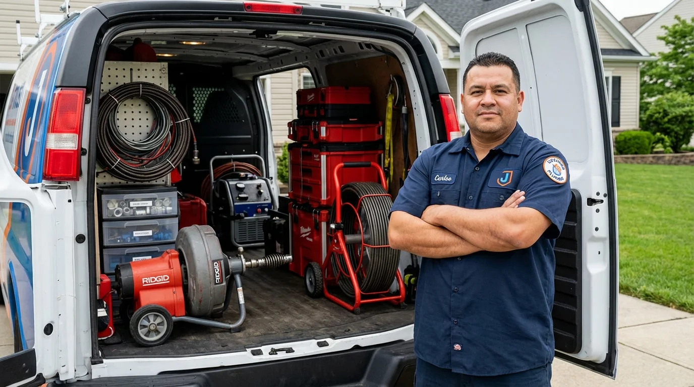 Professional drain cleaning equipment and Johns Plumbing LLC plumber in Pacific Grove
